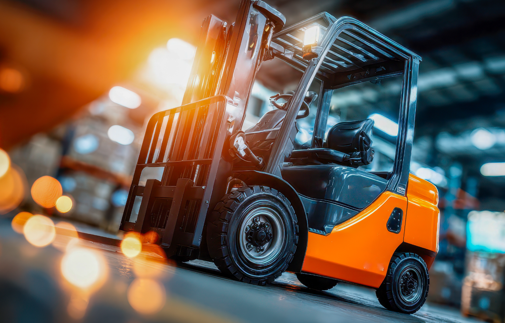 CARRELLI ELEVATORI INDUSTRIALI SEMOVENTI CON CONDUCENTE A BORDO  